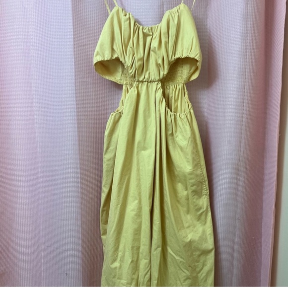 Abercrombie and Fitch Bubble top Yellow Maxi Dress XL - Picture 5 of 5